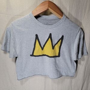 Jean Michel Basquiat Cropped Shirt Pop Art T Shirt Size Medium Ripple Junction